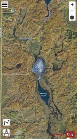 McGowan Lake depth contour Map - i-Boating App - Satellite