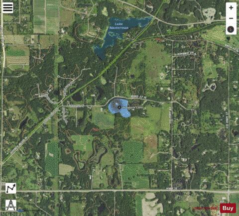 Woodpile Lake depth contour Map - i-Boating App - Satellite
