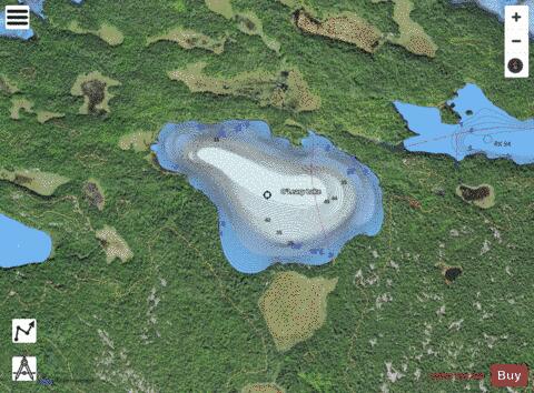 O Leary Lake depth contour Map - i-Boating App - Satellite