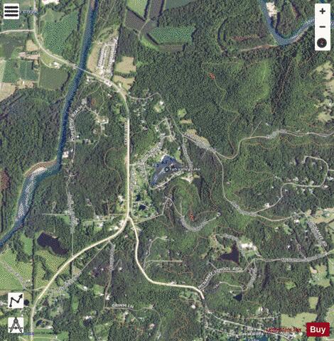 Fun Valley Lake depth contour Map - i-Boating App - Satellite