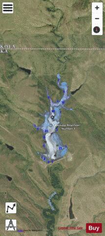Kaupp Reservoir Number 4 depth contour Map - i-Boating App - Satellite