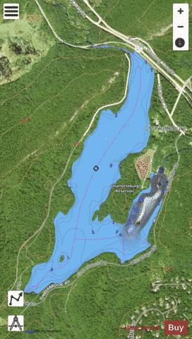 Charlotteburg Reservoir depth contour Map - i-Boating App - Satellite
