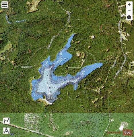 Heritage Lake depth contour Map - i-Boating App - Satellite