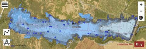Lake Davis depth contour Map - i-Boating App - Satellite