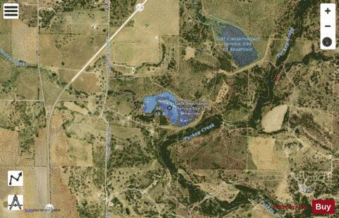 Soil Conservation Service Site 12 Reservoir depth contour Map - i-Boating App - Satellite