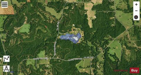 Reynolds Lake depth contour Map - i-Boating App - Satellite