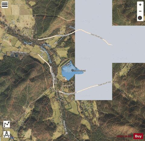 Lake Arrowhead depth contour Map - i-Boating App - Satellite
