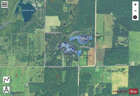 Beaulieu Lake depth contour Map - i-Boating App - Satellite