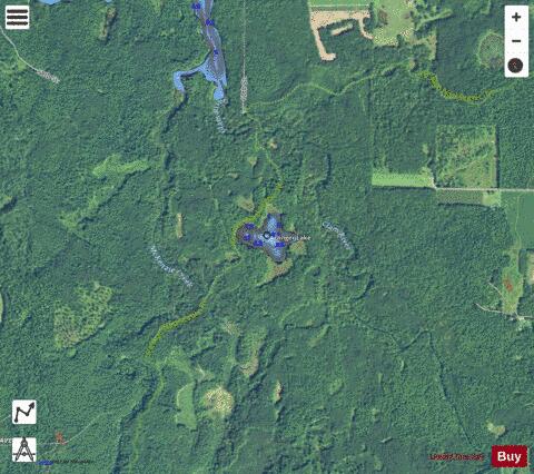Dinger Lake depth contour Map - i-Boating App - Satellite