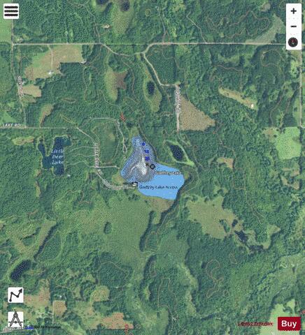 Godfrey Lake depth contour Map - i-Boating App - Satellite