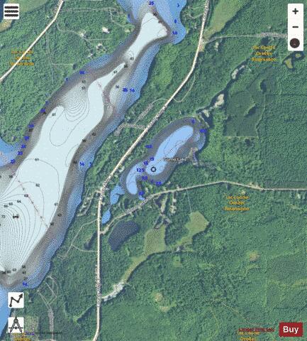 Gurno Lake depth contour Map - i-Boating App - Satellite