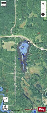 Pear Lake depth contour Map - i-Boating App - Satellite