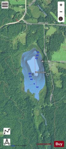 Somers Lake depth contour Map - i-Boating App - Satellite