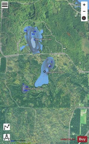 Lower Wapato Lake depth contour Map - i-Boating App - Satellite