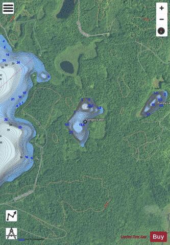 Langer Lake depth contour Map - i-Boating App - Satellite
