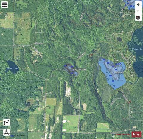 Little Bear Lake depth contour Map - i-Boating App - Satellite