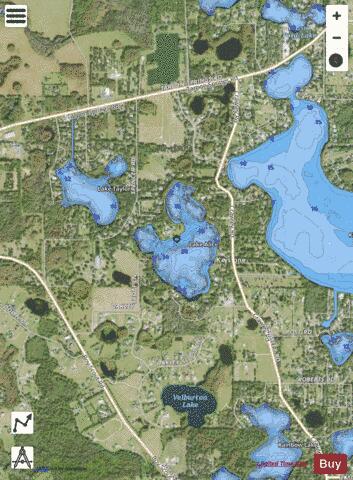 LAKE ALICE depth contour Map - i-Boating App - Satellite
