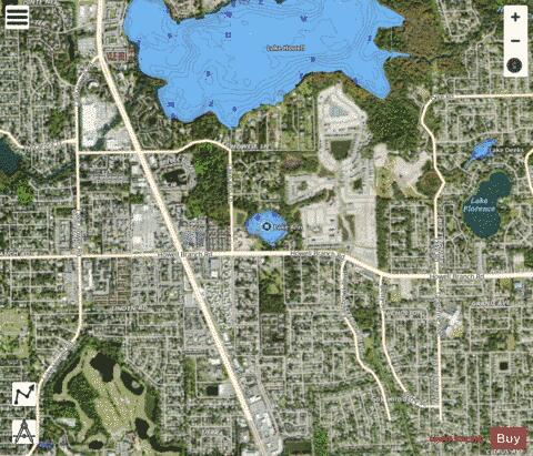 LAKE ANN depth contour Map - i-Boating App - Satellite