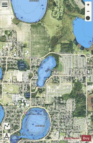 LAKE BUCKEYE depth contour Map - i-Boating App - Satellite