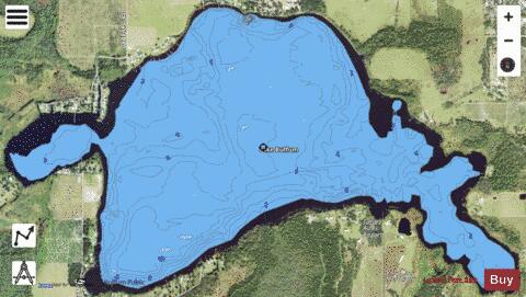 LAKE BUFFUM depth contour Map - i-Boating App - Satellite