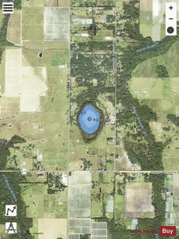 CARLTON LAKE depth contour Map - i-Boating App - Satellite