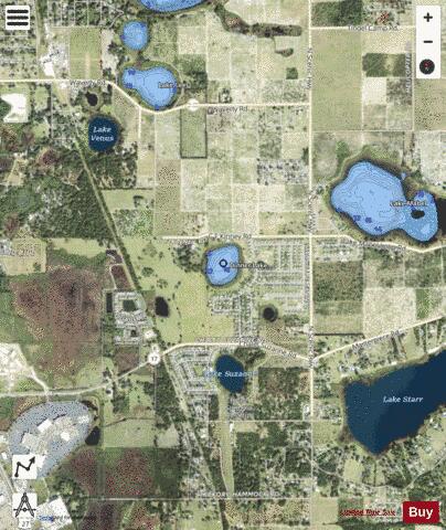 DINNER LAKE depth contour Map - i-Boating App - Satellite