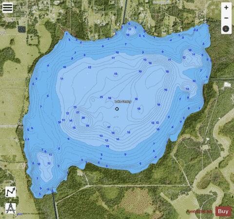 LAKE GENTRY depth contour Map - i-Boating App - Satellite