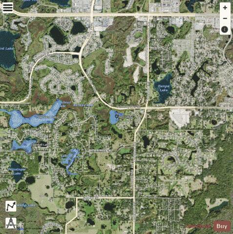 HART LAKE depth contour Map - i-Boating App - Satellite