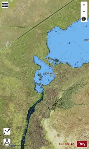 LITTLE SAWGRASS LAKE depth contour Map - i-Boating App - Satellite
