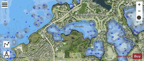 LAKE LOUISE depth contour Map - i-Boating App - Satellite