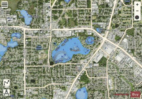 LAKE PRAIRIE depth contour Map - i-Boating App - Satellite