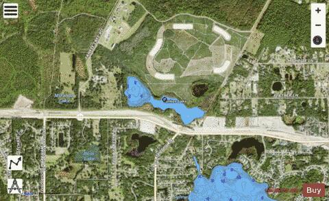 YANKEE LAKE depth contour Map - i-Boating App - Satellite