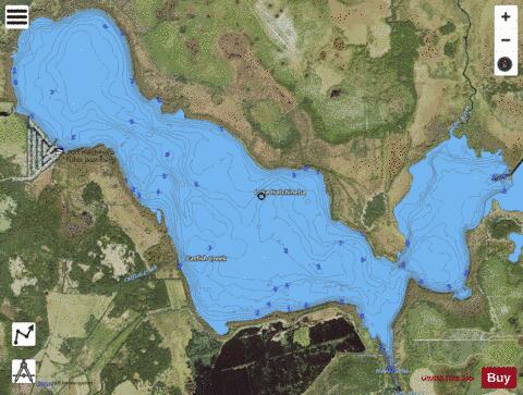 LAKE HATCHINEHA depth contour Map - i-Boating App - Satellite