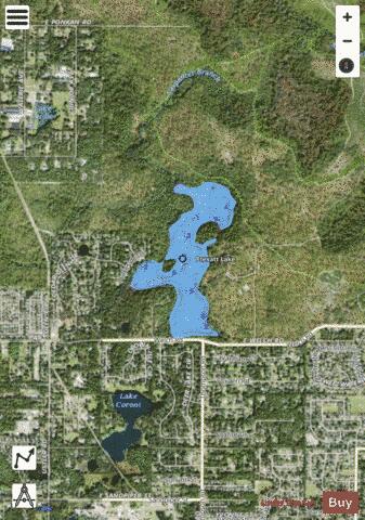 Lake Prevatt depth contour Map - i-Boating App - Satellite