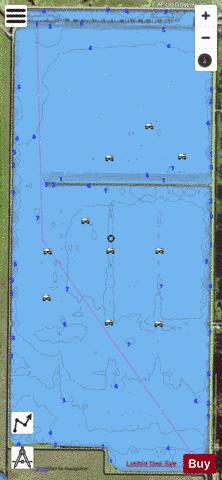 Farm 13 Stick Marsh depth contour Map - i-Boating App - Satellite
