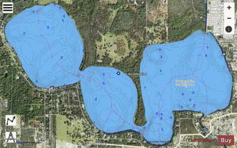 Josephine depth contour Map - i-Boating App - Satellite