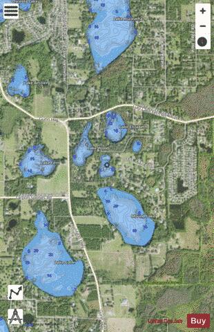 Lake Faye depth contour Map - i-Boating App - Satellite