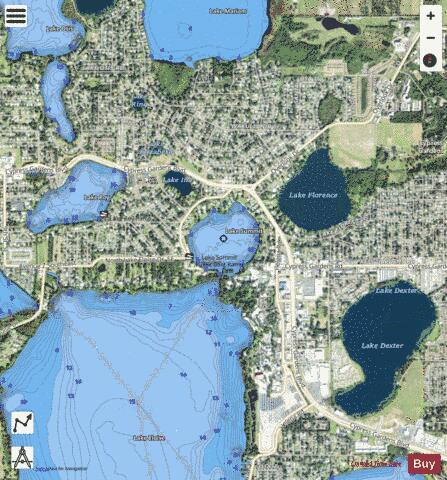 Lake Summit depth contour Map - i-Boating App - Satellite