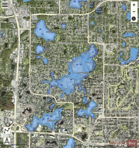 Carroll, Lake depth contour Map - i-Boating App - Satellite