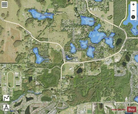 Julia, Lake depth contour Map - i-Boating App - Satellite