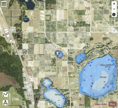Scott Rd Lake depth contour Map - i-Boating App - Satellite