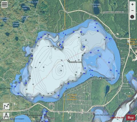 Lake Grindstone Marine Chart - Nautical Charts App - Satellite