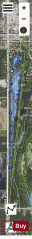 Arrowhead Lake depth contour Map - i-Boating App - Satellite