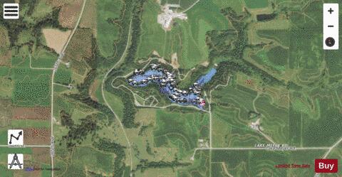 Lake Meyer depth contour Map - i-Boating App - Satellite