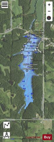 Lake Miami depth contour Map - i-Boating App - Satellite