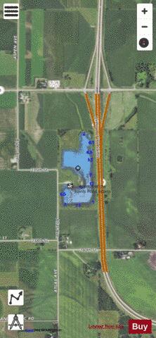 Avenue of the Saints Pond depth contour Map - i-Boating App - Satellite