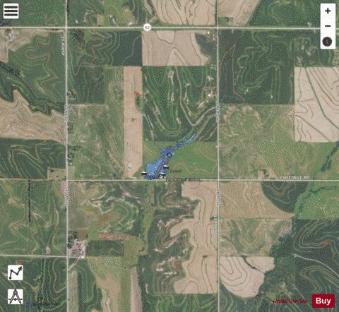 Farm Creek Lake depth contour Map - i-Boating App - Satellite