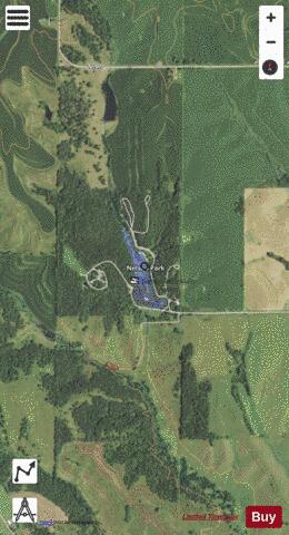 Nelson Park Lake depth contour Map - i-Boating App - Satellite
