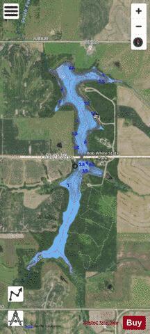 Bob White State Park depth contour Map - i-Boating App - Satellite