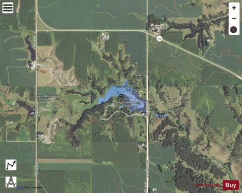 Dog Creek Park depth contour Map - i-Boating App - Satellite